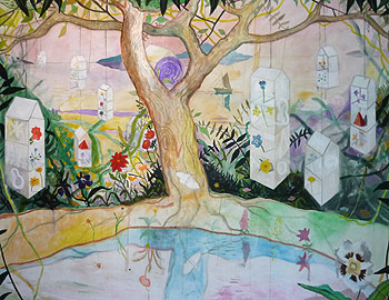 emrys-williams-gwanwyn-oil-and-wax-on-canvas