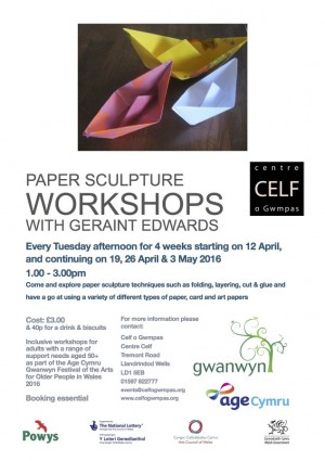 celf o gwmpas poster
